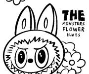 Coloriage Labubu styl&eacute;