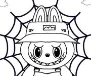Coloriage et dessins gratuit Labubu sur le toit de l'araign&eacute;e à imprimer