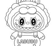 Coloriage Monstre Labubu en tenu de lion