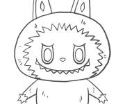 Coloriage Profil Labubu simple