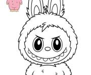 Coloriage Profil personnage Labubu