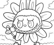 Coloriage Tournesol Labubu