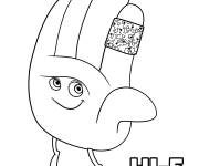 Coloriage et dessins gratuit Emoji Hi Five du Monde Secret Des Emojis à imprimer