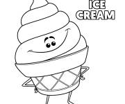 Coloriage et dessins gratuit Emoji Ice Cream Monde Secret Des Emojis dessin anim&eacute; à imprimer