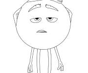 Coloriage et dessins gratuit Emoji Mel Meh du Monde Secret Des Emojis à imprimer