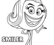 Coloriage et dessins gratuit Emoji Smiler du Monde Secret Des Emojis à imprimer