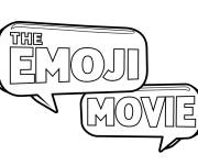 Coloriage et dessins gratuit Logo du film d'animation Le Monde Secret Des Emojis à imprimer