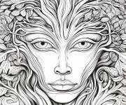 Coloriage Arbre Entwives