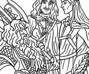 Coloriage Boromir, Gimli et Legolas
