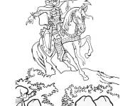 Coloriage Chevalier mal&eacute;fique du Seigneur des anneaux