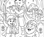 Coloriage Dr&ocirc;le de Seigneur des anneaux en mode dessin anim&eacute;
