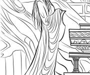 Coloriage Elfe charmante du Seigneur des anneaux