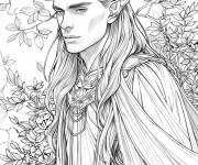 Coloriage Elfe Erestor