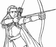 Coloriage Elfe Legolas