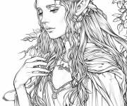 Coloriage Elve Arwen