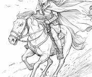Coloriage &Eacute;owyn chevalier