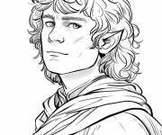 Coloriage Frodo Baggins d&eacute;taill&eacute;