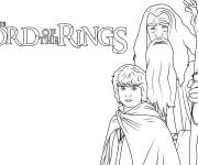 Coloriage Frodo et Gandalf