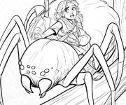 Coloriage Frodon contre Arachne