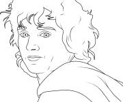 Coloriage Frodon du Seigneur des anneaux