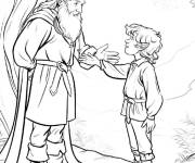 Coloriage Frodon et Sam