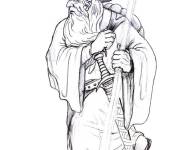 Coloriage et dessins gratuit Gandalf au crayon à imprimer