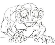 Coloriage Gollum facile