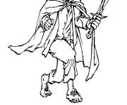 Coloriage Hobbit Frodon porteur de l'anneau