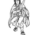 Coloriage Hobbit Meriadoc Brandybuck