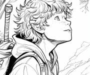 Coloriage Hobbit Peregrin