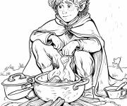 Coloriage Hobbit Samwise Gamgee