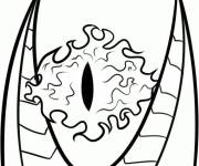 Coloriage et dessins gratuit L'oeil de Sauron à imprimer