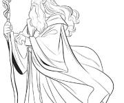 Coloriage La r&eacute;v&eacute;lation de Gandalf