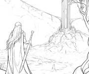 Coloriage La vengeance des elfes