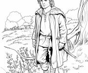 Coloriage Le hobbit dans la foret