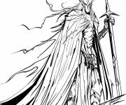 Coloriage Le Roi-Sorcier d'Angmar du Seigneur des Anneaux