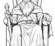 Coloriage Le roi Thra&iuml;n II
