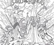 Coloriage Le Seigneur des Anneaux  Royaume de la fantasy&eacute; pique
