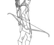 Coloriage Legolas du Seigneur des Anneaux