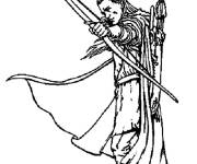 Coloriage Legolas en tirant
