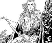 Coloriage Legolas l'elfe