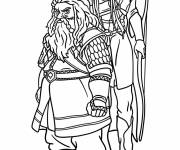 Coloriage Legolas taquine Gimli