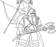 Coloriage Les amis de Le Seigneur des Anneaux