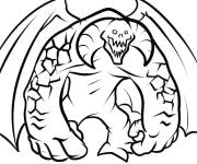 Coloriage Monstre m&eacute;chant du Seigneur des anneaux