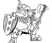 Coloriage Orc en armure