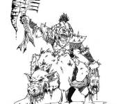 Coloriage Orc Seigneur des anneaux