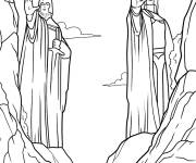 Coloriage Portes d'Argonath