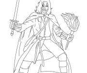 Coloriage Prince Aragorn en vecteur