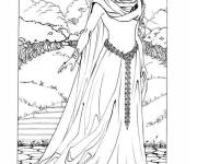 Coloriage et dessins gratuit Princesse Eowyn à imprimer