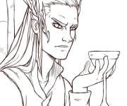 Coloriage Roi Thranduil du Seigneur des anneaux
